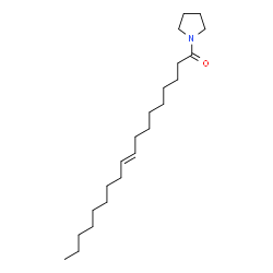 1-[(E)-9-Octadecenoyl]pyrrolidine结构式