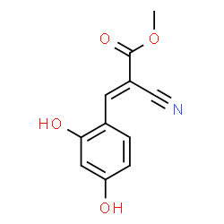 2-Propenoic acid, 2-cyano-3-(2,4-dihydroxyphenyl)-, methyl ester (9CI) picture