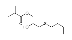 (3-butylsulfanyl-2-hydroxypropyl) 2-methylprop-2-enoate结构式