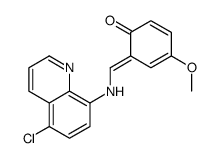 (6E)-6-{[(5-Chloro-8-quinolinyl)amino]methylene}-4-methoxy-2,4-cy clohexadien-1-one Structure