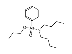 Propyl-N,N-dibutyl-As-phenylarsonamidat结构式