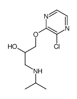 1-(3-chloropyrazin-2-yl)oxy-3-(propan-2-ylamino)propan-2-ol结构式