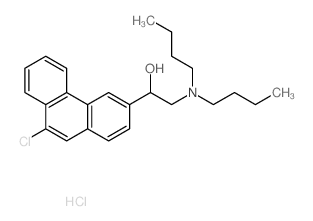 1-(9-chlorophenanthren-3-yl)-2-(dibutylamino)ethanol hydrochloride Structure