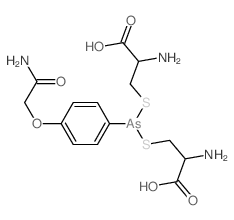 L-Cysteine,[4-(2-amino-2-oxoethoxy)phenyl]arsonodithioite (2:1) (ester) (9CI) picture