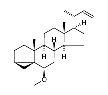 6β-methoxy-3α,5-cyclo-24-nor-5α-chol-22-ene结构式
