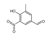 4-hydroxy-3-methyl-5-nitrobenzaldehyde结构式
