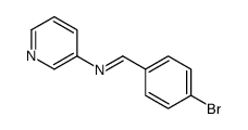 1-(4-bromophenyl)-N-pyridin-3-ylmethanimine结构式