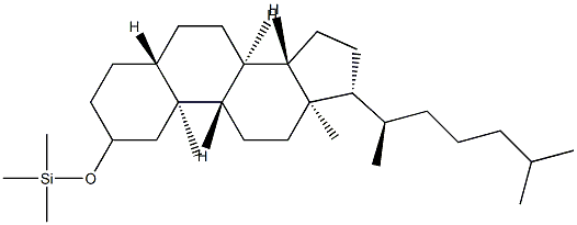 2β-Trimethylsilyloxy-5α-cholestane结构式