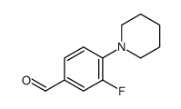 3-FLUORO-4-PIPERIDIN-1-YL-BENZALDEHYDE structure