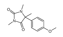 5-(4-Methoxyphenyl)-1,3,5-trimethyl-2,4-imidazolidinedione结构式