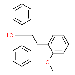 2-Methoxy-α,α-diphenylbenzene-1-propanol structure
