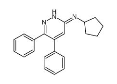 N-cyclopentyl-5,6-diphenylpyridazin-3-amine结构式