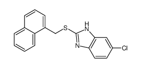 6-chloro-2-(naphthalen-1-ylmethylsulfanyl)-1H-benzimidazole结构式