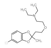 5-CHLORO-2-(2-(2-(DIETHYLAMINO)ETHOXY) ETHYL)-2-METHYL-1,3-BENZODIOXOLE结构式