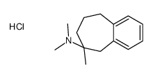 dimethyl-(6-methyl-5,7,8,9-tetrahydrobenzo[7]annulen-6-yl)azanium,chloride结构式