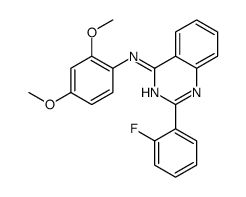 N-(2,4-dimethoxyphenyl)-2-(2-fluorophenyl)quinazolin-4-amine Structure
