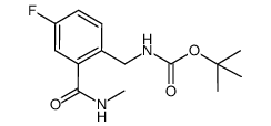 N-methyl 2-t-butyloxycarbonylaminomethyl-5-fluorobenzenecarboxamide Structure