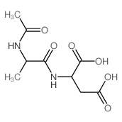 L-Aspartic acid,N-(N-acetyl-L-alanyl)- (9CI) structure