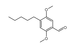 4-Amyl-2,5-dimethoxy-benzaldehyd Structure
