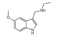 Ethyl-(5-methoxy-1H-indol-3-ylmethyl)-amine结构式