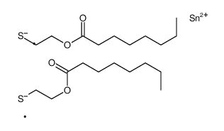 (dimethylstannylene)bis(thioethane-1,2-diyl) dioctanoate Structure