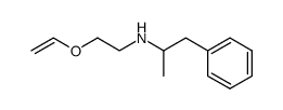 N-(2-vinyloxyethyl)-α-methyl-β-phenylethylamine结构式