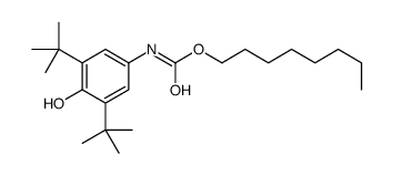 octyl [3,5-bis(tert-butyl)-4-hydroxyphenyl]carbamate structure