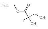 Butanoic acid,2-chloro-2-methyl-, ethyl ester结构式