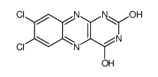 7,8-dichloro-1H-benzo[g]pteridine-2,4-dione结构式