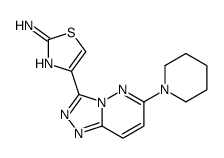 4-(6-piperidin-1-yl-[1,2,4]triazolo[4,3-b]pyridazin-3-yl)-1,3-thiazol-2-amine Structure