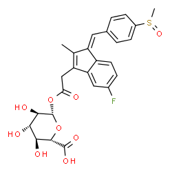 Sulindac Acyl-β-D-Glucuronide Structure