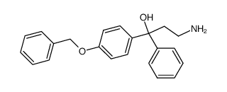 3-hydroxy-3-(4-benzyloxyphenyl)-3-phenyl-propylamine结构式