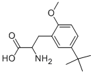 DL-5-(1,1-Dimethylethyl)-2-methoxyphenylalanine结构式