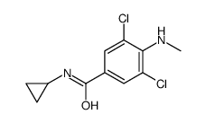 3,5-dichloro-N-cyclopropyl-4-(methylamino)benzamide Structure