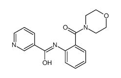 N-[2-(morpholine-4-carbonyl)phenyl]pyridine-3-carboxamide结构式
