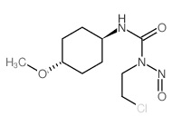 (E)-1-(2-Chloroethyl)-3-(4-methoxycyclohexyl)-1-nitrosourea structure