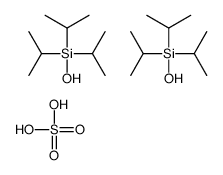 hydroxy-tri(propan-2-yl)silane,sulfuric acid Structure