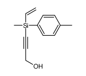 3-[ethenyl-methyl-(4-methylphenyl)silyl]prop-2-yn-1-ol结构式