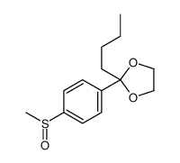 2-butyl-2-(4-methylsulfinylphenyl)-1,3-dioxolane结构式
