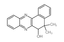 Benzo[a]phenazin-6-ol, 5,6-dihydro-5,5-dimethyl-结构式