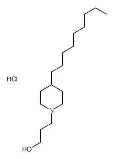 3-(4-nonylpiperidin-1-yl)propan-1-ol,hydrochloride结构式