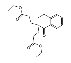 ethyl 3-[2-(3-ethoxy-3-oxopropyl)-1-oxo-3,4-dihydronaphthalen-2-yl]propanoate Structure