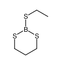 2-ethylsulfanyl-1,3,2-dithiaborinane结构式