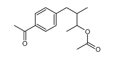 [4-(4-acetylphenyl)-3-methylbutan-2-yl] acetate结构式