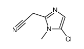 2-(5-chloro-1-methylimidazol-2-yl)acetonitrile Structure