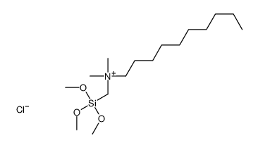 decyl-dimethyl-(trimethoxysilylmethyl)azanium,chloride Structure