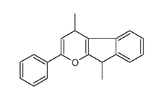 4,9-dimethyl-2-phenyl-4,9-dihydroindeno[2,1-b]pyran结构式