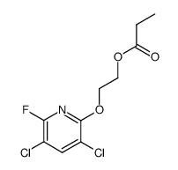 2-(3,5-dichloro-6-fluoro-pyridin-2-yloxy)ethyl propionate结构式