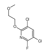 3,5-dichloro-2-fluoro-6-(2-methoxyethoxy)pyridine结构式