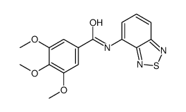 N-(2,1,3-benzothiadiazol-4-yl)-3,4,5-trimethoxybenzamide结构式